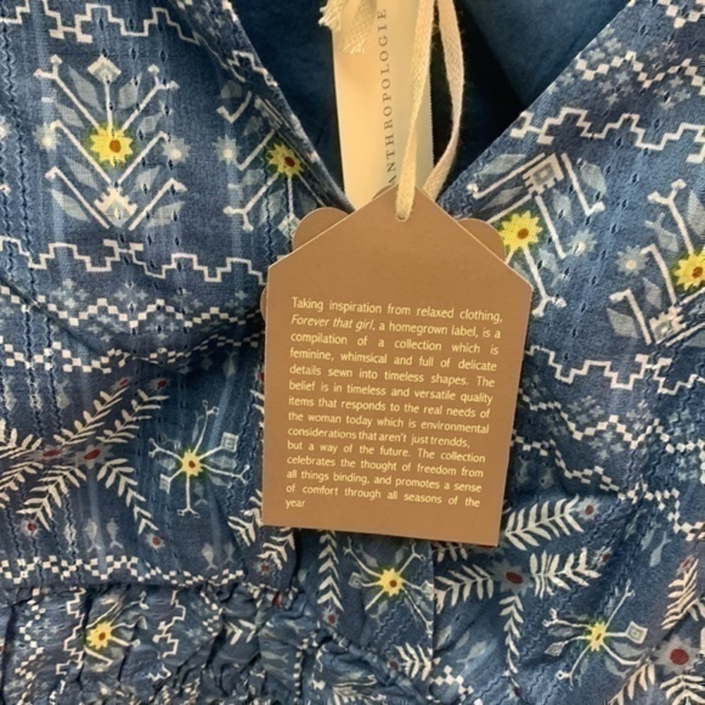 Anthropologie printed wrap top - Picture 6 of 6